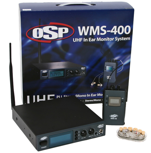 OSP WMS-400 UHF In Ear Wireless Stereo Personal Monitor System